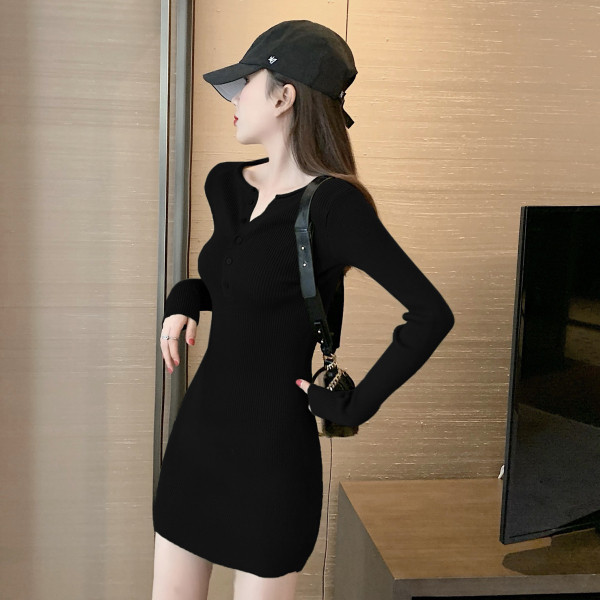 Rochie casual de dama cu nasturi