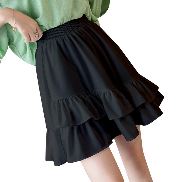 Fusta scurta casual de dama cu talie inalta - model croiat