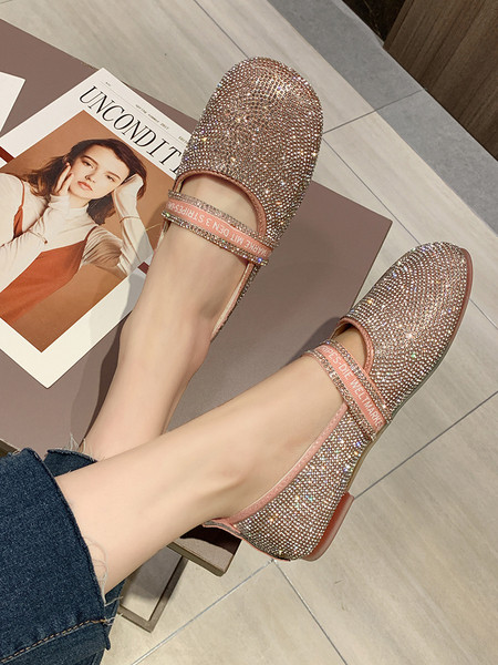 Laisvalaikio moteriški batai lygiais padais ir akmenukais