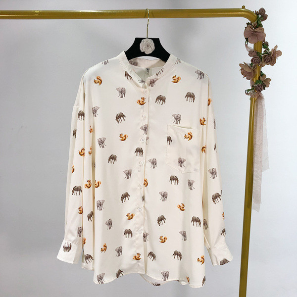 Moderna ženska košulja klasični model sa aplikacijom