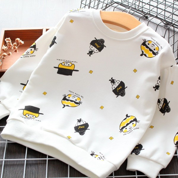 Alkalmi gyerekblúz ovális nyakkivágással és mintával lányoknak