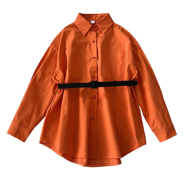 Női ing zsebbel és derékövvel