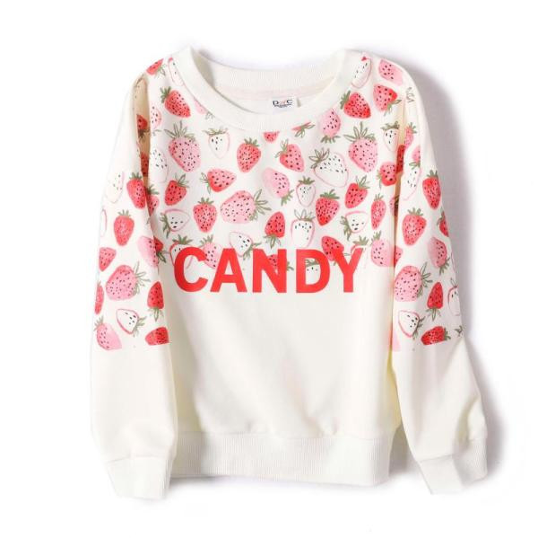 Bluza de primavara model nou cu inscriptie si imprimeu pentru fete