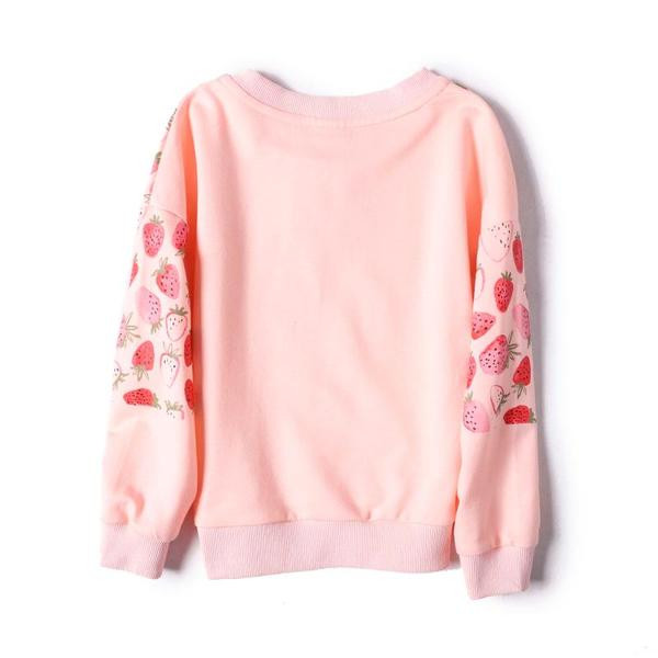 Bluza de primavara model nou cu inscriptie si imprimeu pentru fete