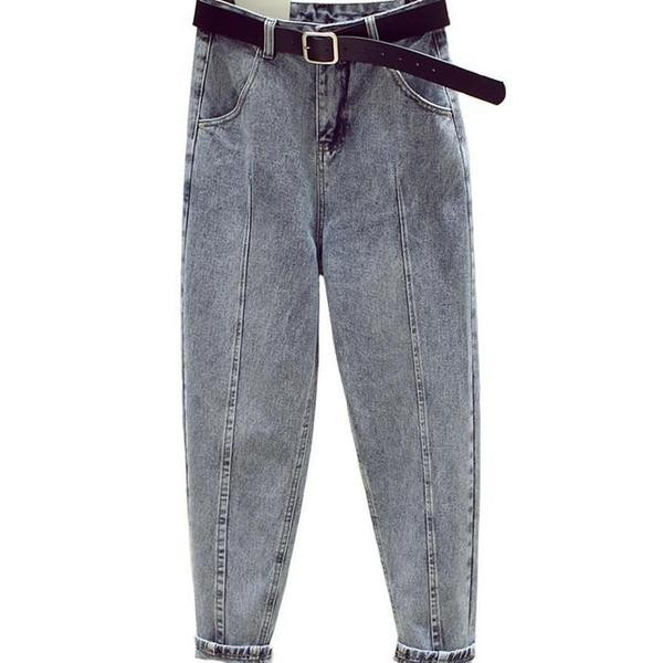 Blugi casual de dama cu talie inalta si marimi pana la 5XL