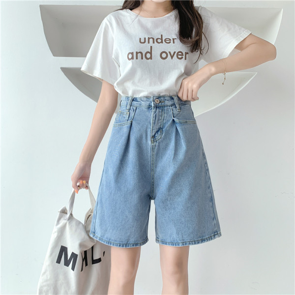 Viegli šorti plats modelis ar augstu vidukli un izmēriem līdz 5XL