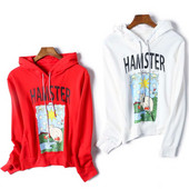 Naiste igapäevane kapuutsi ja trükiga dressipluus