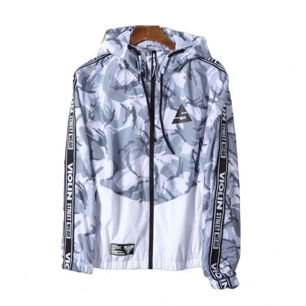 Jachetă sport-casual de damă cu glugă și fermoar