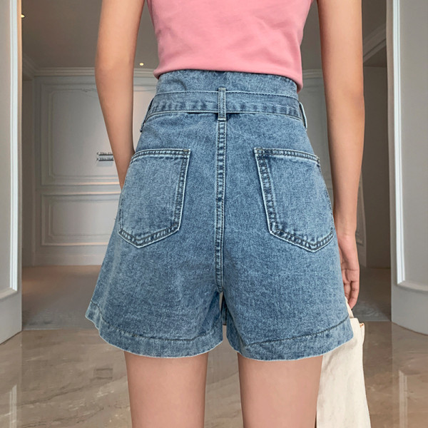 Magas derekú farmer és öv - széles modell