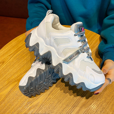 Adidasi casual dama cu talpa inalta de 7 cm