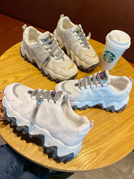 Adidasi casual dama cu talpa inalta de 7 cm