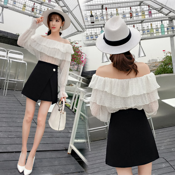 Ikdienas sieviešu asimetriski īsi svārki ar augstu vidukli