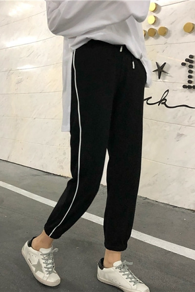 Pantaloni sport casual dama cu cravate
