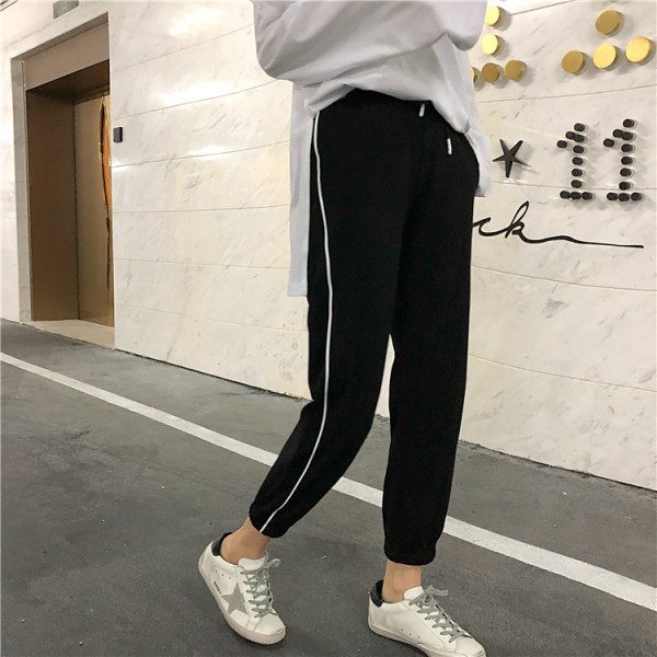 Pantaloni sport casual dama cu cravate
