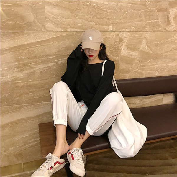 Pantaloni sport casual dama cu cravate