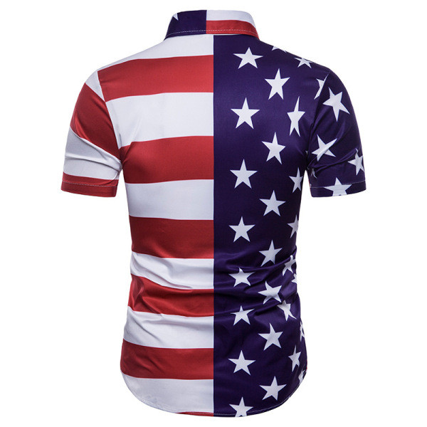 Alkalmi férfi ing rövid ujjal és klasszikus gallérral, két modellben