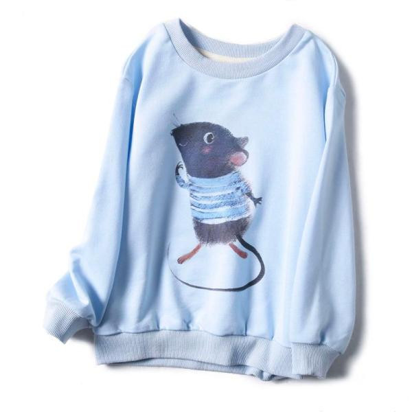 Bluză de primăvară pentru copii cu mâneci lungi și imprimeu