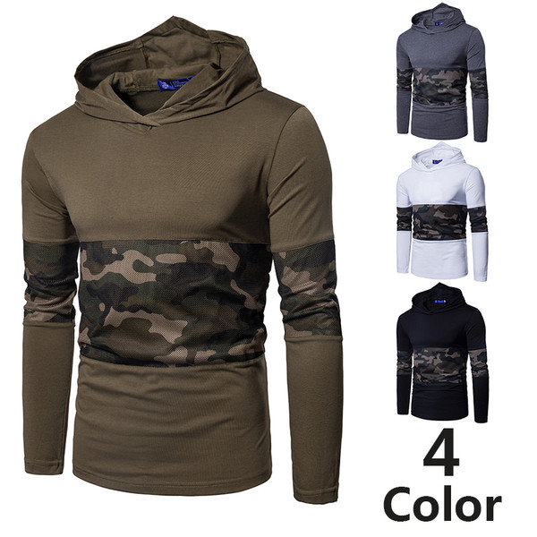 Model NOU de hanorac pentru bărbați de zi cu zi cu camuflaj și glugă