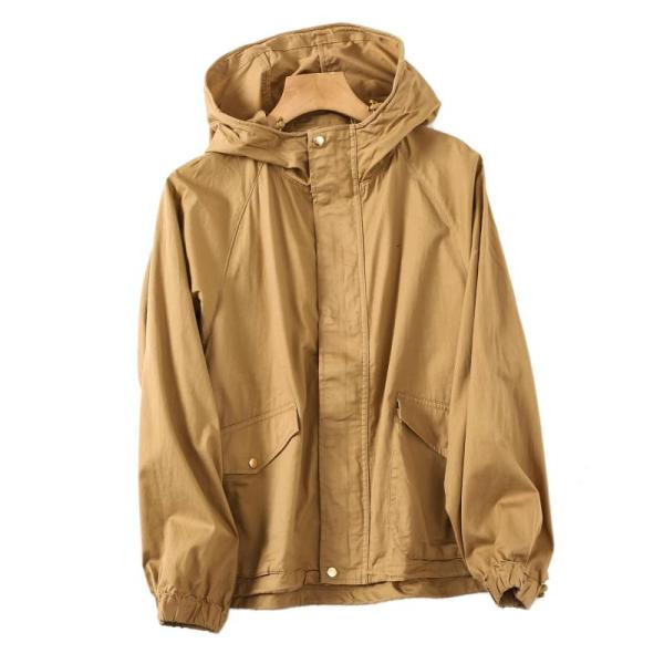 Moteriška pavasario-rudens striukė su gobtuvu