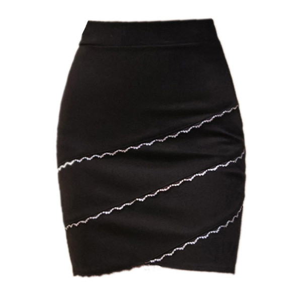 Model nou fusta scurta dama Model Slim cu talie inalta