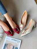 Pantofi eleganti de dama cu catarama si toc subtire