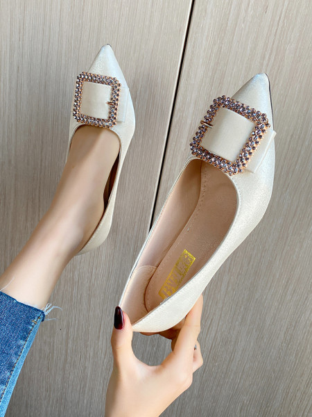 Pantofi eleganti de dama cu catarama si toc subtire