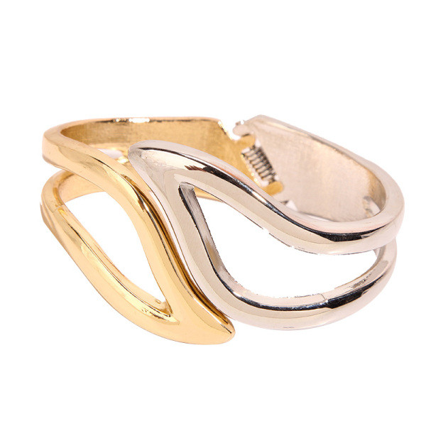 Dvobojna ženska metalna narukvica