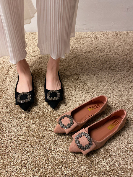 Pantofi moderni dama casual cu talpa plate si element metalic