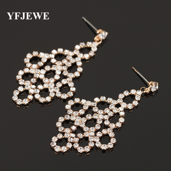 Elegáns női lógó fülbevaló ezüst, arany és kék kövekkel