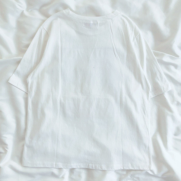 Tricou lat de dama cu maneci scurte si decolteu oval