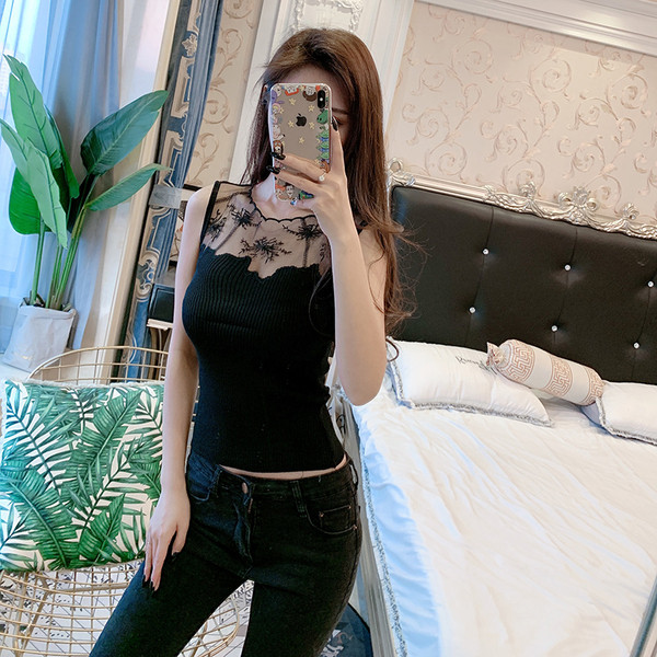 Női kordbársony mez csipkével