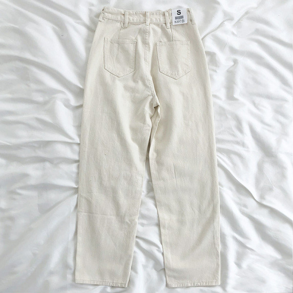 Retro ženske traperice visokog struka - široki model