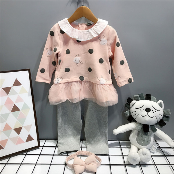 Új modell háromrészes gyerekkészlet lányoknak