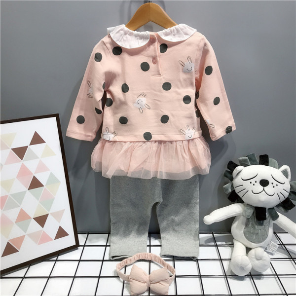 Új modell háromrészes gyerekkészlet lányoknak