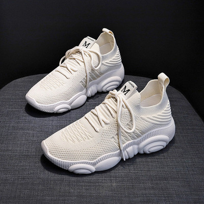 Női hétköznapi tavaszi tornacipő durva talppal