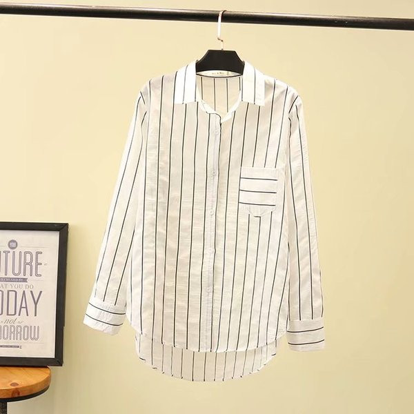 Cămașă lungă de damă modernă model asimetric cu mâneci lungi și buzunar