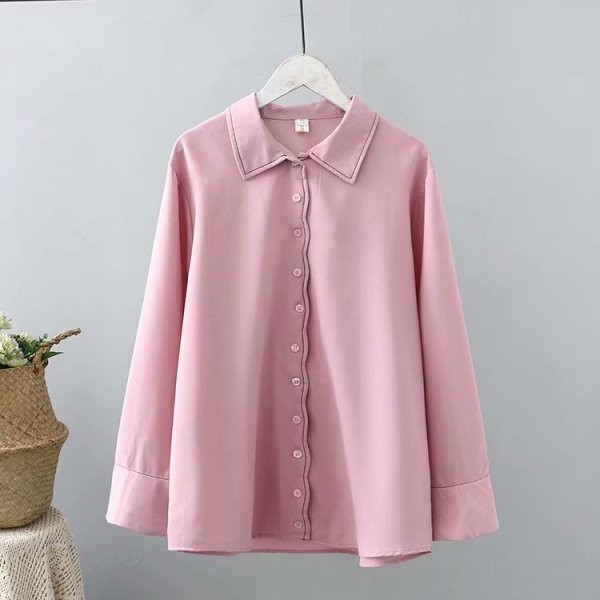 Cămașă modernă de damă cu guler clasic și mâneci lungi