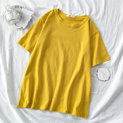 Ženska majica jednobojni model kratkih rukava