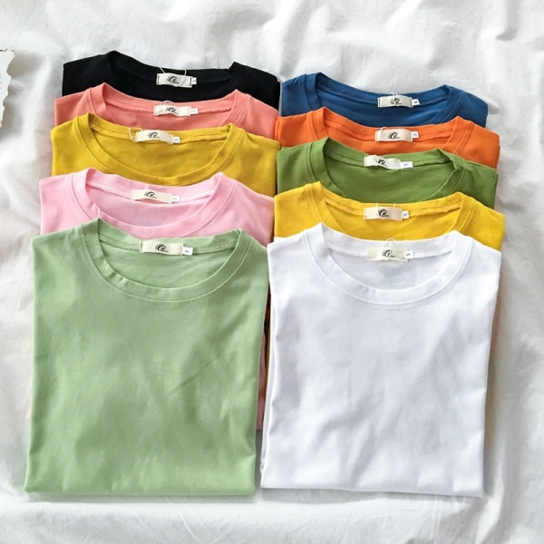 Ženska majica jednobojni model kratkih rukava