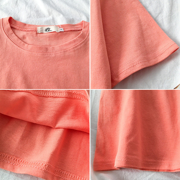 Ženska majica jednobojni model kratkih rukava