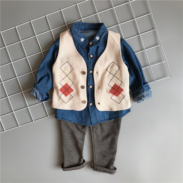 Set modern pentru copii pentru baieti in trei parti