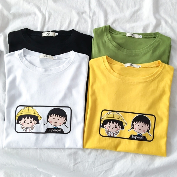 Tricou casual dama cu aplicatie si decolteu rotund