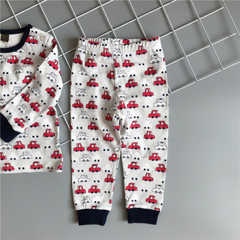 Нов модел детска пижама за момчета от две части блуза + панталон