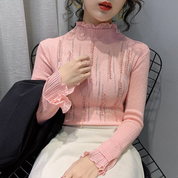 Bluza de dama eleganta cu perle si pietre