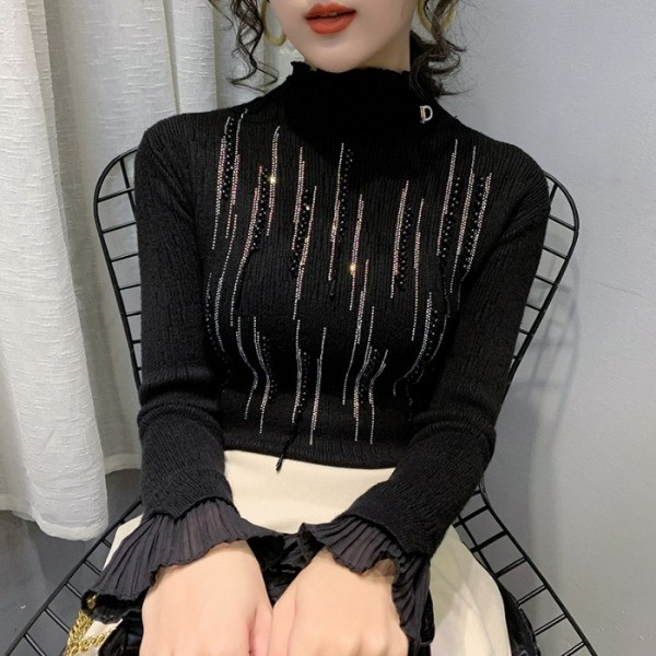 Bluza de dama eleganta cu perle si pietre