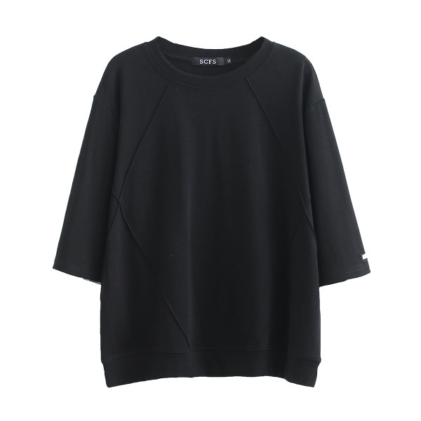 Tricou casual dama cu maneci 3/4 si decolteu oval