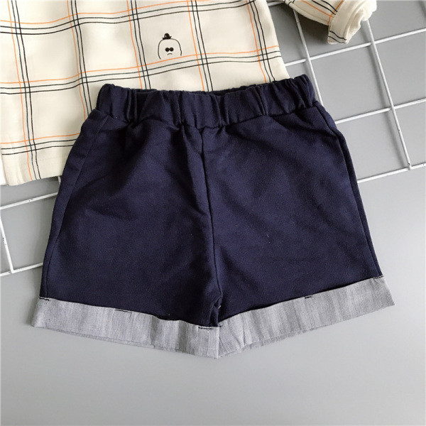 Új modell gyerek szett fiúknak kétrészes ing + rövidnadrág