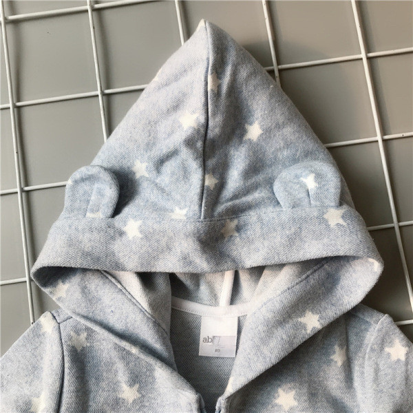 Moderna dječja jakna za dječake s kapuljačom u obliku zvjezdica