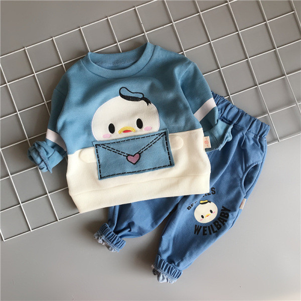 Dječji komplet za dječake od traperica i bluze s printom