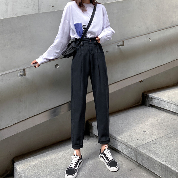 Ležerne ženske traperice ravnog kroja s visokim strukom i veličinama do 5XL